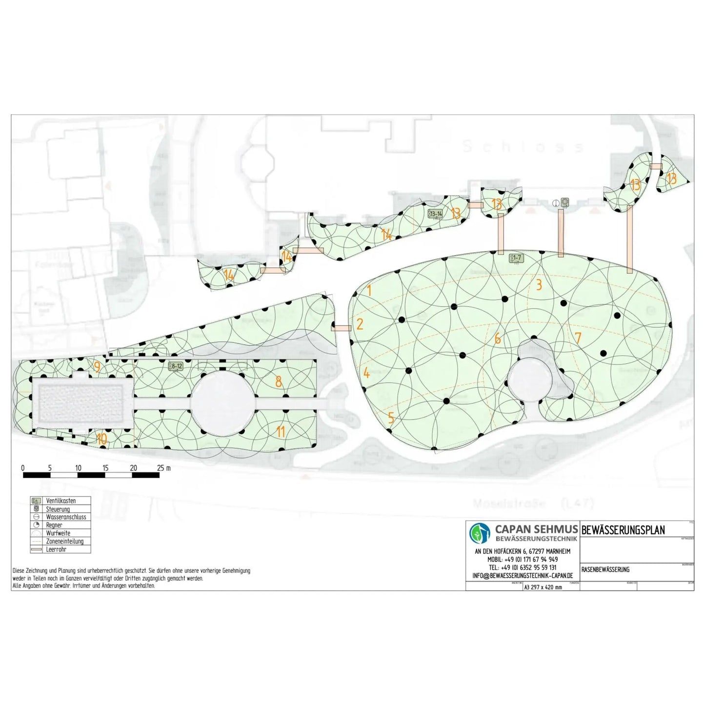 Planungsservice Bewässerungsanlage (bis 1.000 m²) Mein Shop