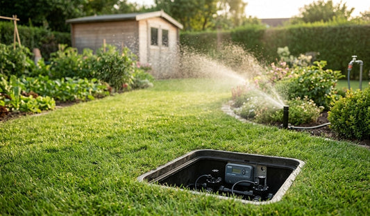 Gartenbewässerung ohne Stromanschluss – automatische Beregnungsanlage mit Batterie-Steuerung