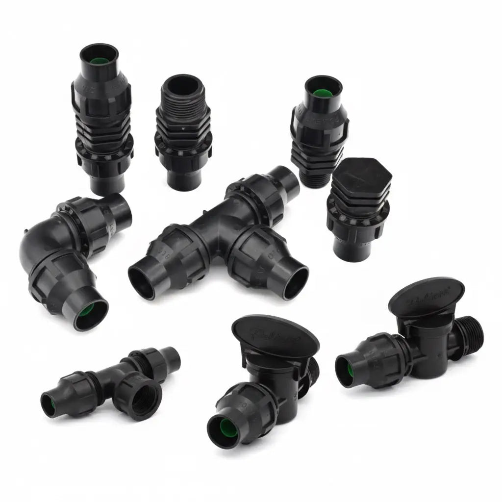 Lock Anschlussstücke 16 mm für Tropfrohr Endstopfen 16 mm Palaplast