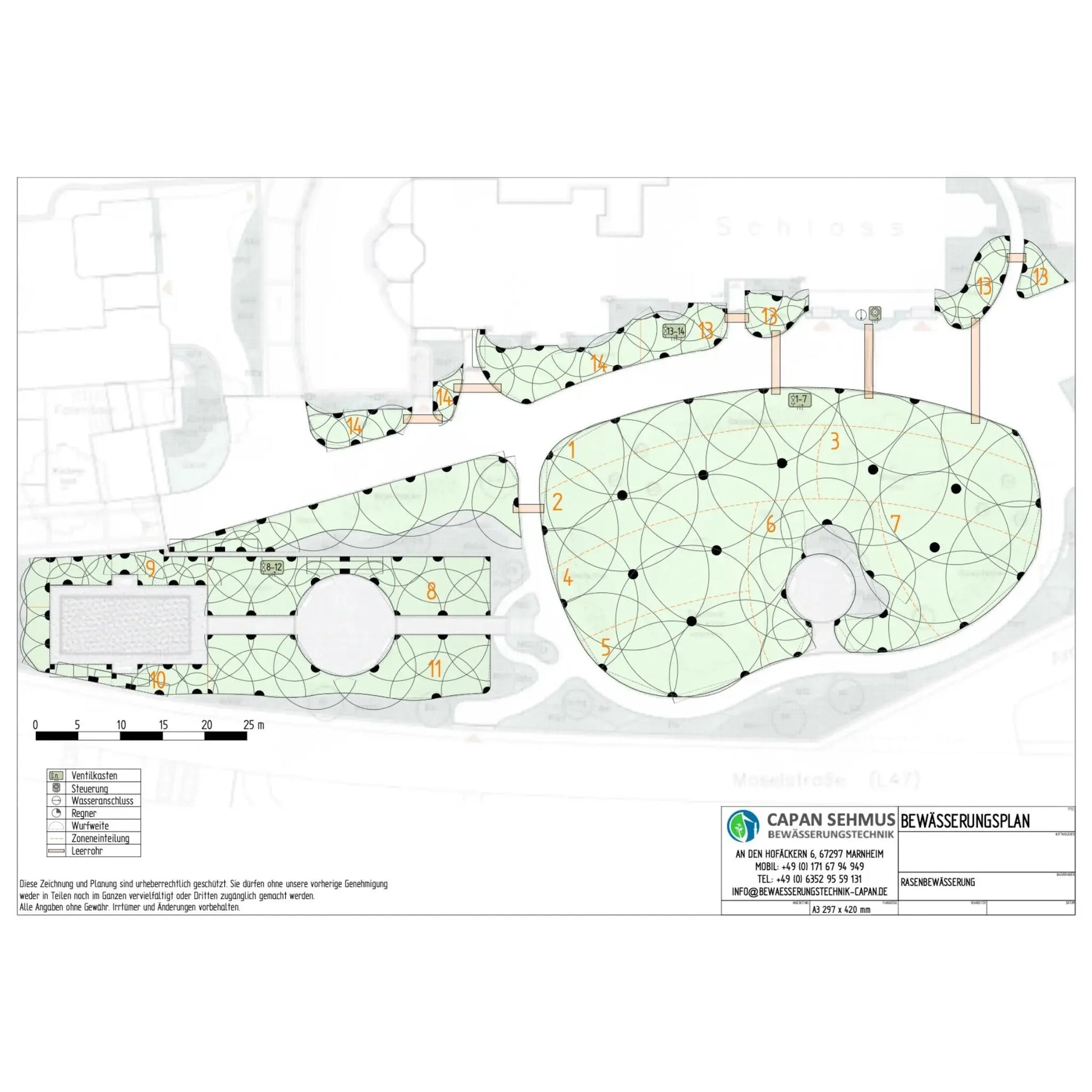 Planungsservice Bewässerungsanlage (bis 1.000 m²) Mein Shop